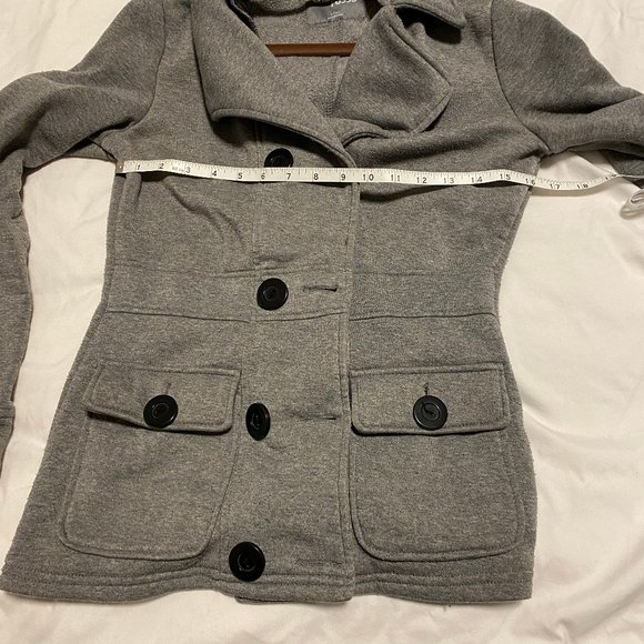 Charlotte Russe Gray Peacoat - Picture 13 of 14